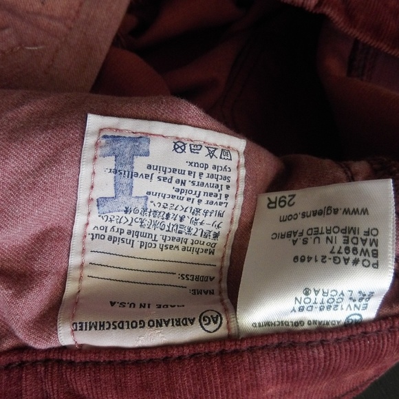 Anthropologie AG Adriano Goldschmied Corduroy - Picture 7 of 8